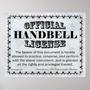 Handbell-licens Poster