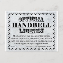 Handbell-licens Vykort