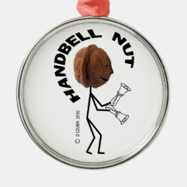 Handbell Nöt Julgransprydnad Metall