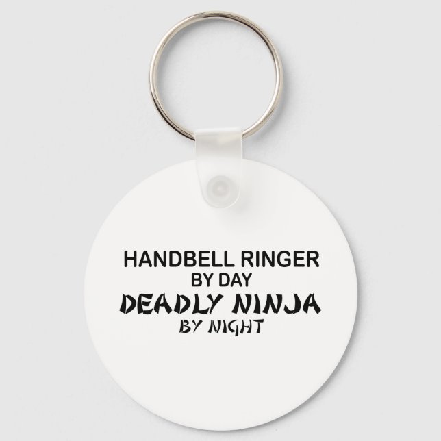Handbell Ringer Deadly Ninja by Night Nyckelring (Framsida)