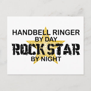 Handbell RInger-Rockstjärna efter natt Vykort