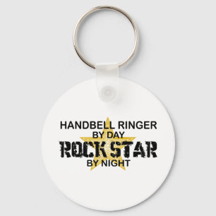 HandbellRIngerrockstjärna vid natt Nyckelring