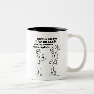 Handbells Zombie Explode Two-Tone Coffee Mugg
