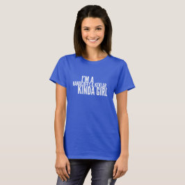 Handboja- och Kevlar sort av flickan T-shirt