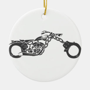 handbojaavbrytarmotorcykel julgransprydnad keramik