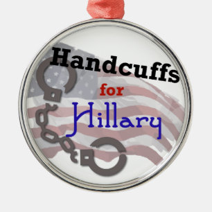 Handbojor för det HIllary presidentval Julgransprydnad Metall
