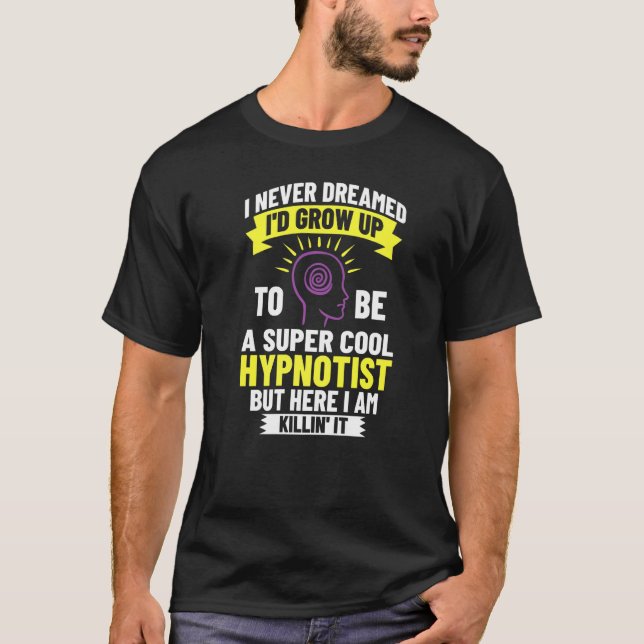 Handbok för Hypnosis Sviloläge Hypnotist Spiral Ge T Shirt (Framsida)