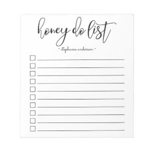 Handbokad honung Do List-Personlig Anteckningsblock