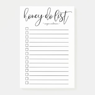 Handbokad honung Do List-Personlig Post-it Block