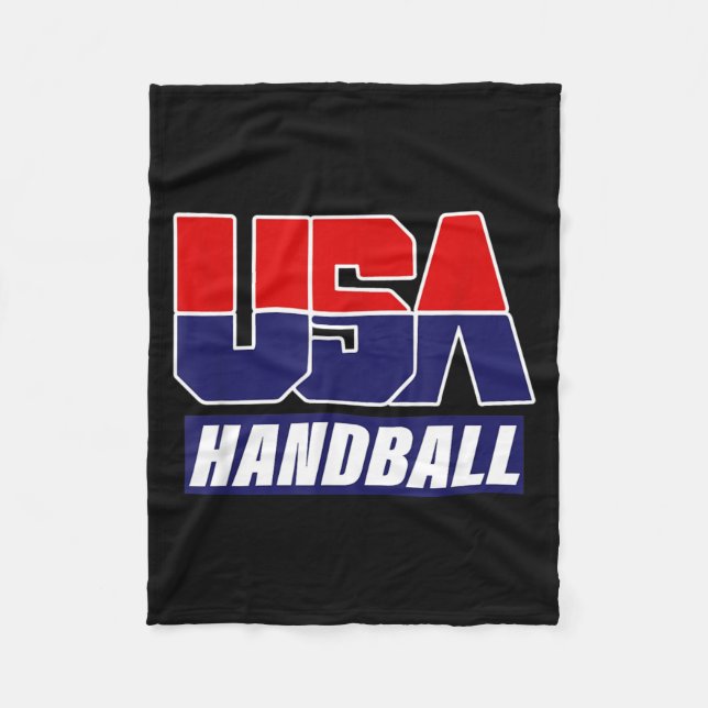 Handboll 2021 Usa-lag Fleecefilt (Framsidan)