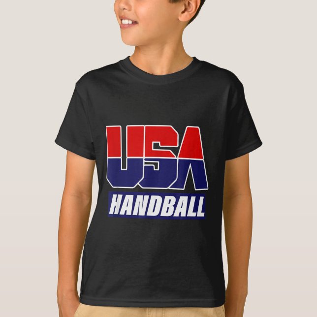 Handboll 2021 Usa Lag T Shirt (Framsida)