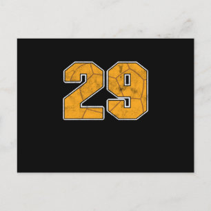 Handboll 29:e födelsedagshälsgåva vykort