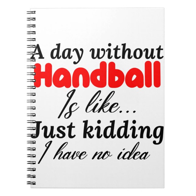 handboll anteckningsbok (Framsidan)