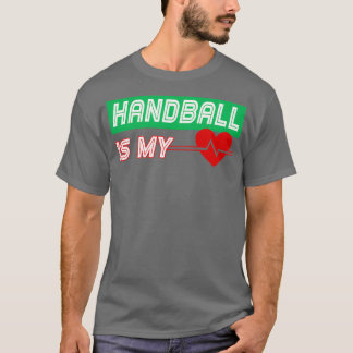 Handboll är min hjärtrytm, en vacker jul på födels t shirt