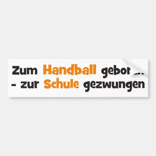 Handboll Bildekal (Framsidan)