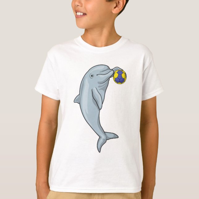 Handboll för Dolphin Handball-spelare T Shirt (Framsida)