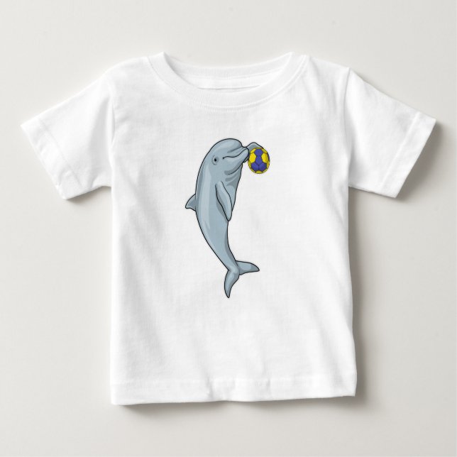 Handboll för Dolphin Handball-spelare T Shirt (Framsida)