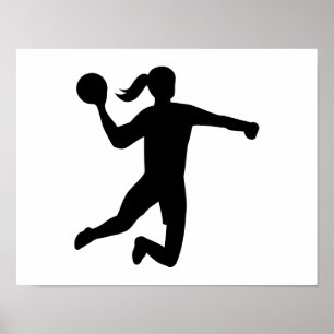 Handboll för kvinnor poster