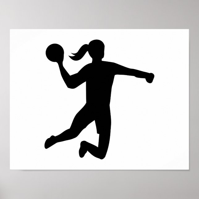 Handboll för kvinnor poster (Framsidan)