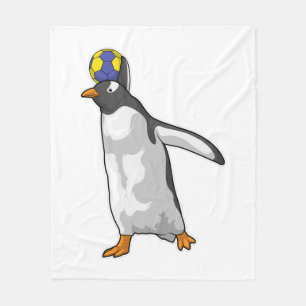 Handboll för penguin Handball-spelare Fleecefilt