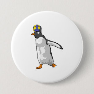 Handboll för penguin Handball-spelare Knapp