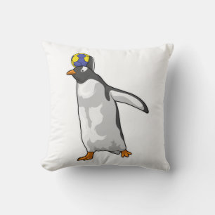 Handboll för penguin Handball-spelare Kudde