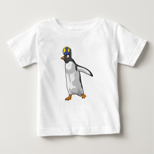 Handboll för penguin Handball-spelare T Shirt (Framsida)