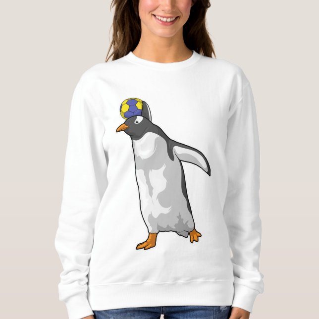 Handboll för penguin Handball-spelare T Shirt (Framsida)
