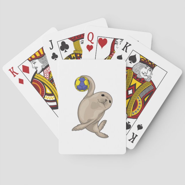 Handboll för sälhandboll casinokort (Baksidan)