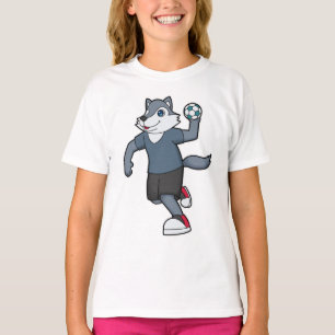 Handboll för varg Handball-spelare T Shirt