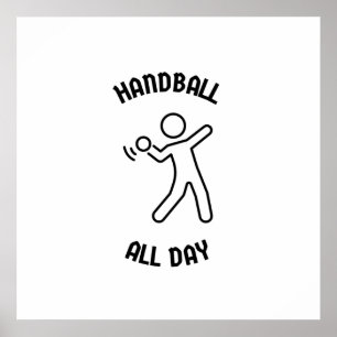 Handboll hela dagen poster