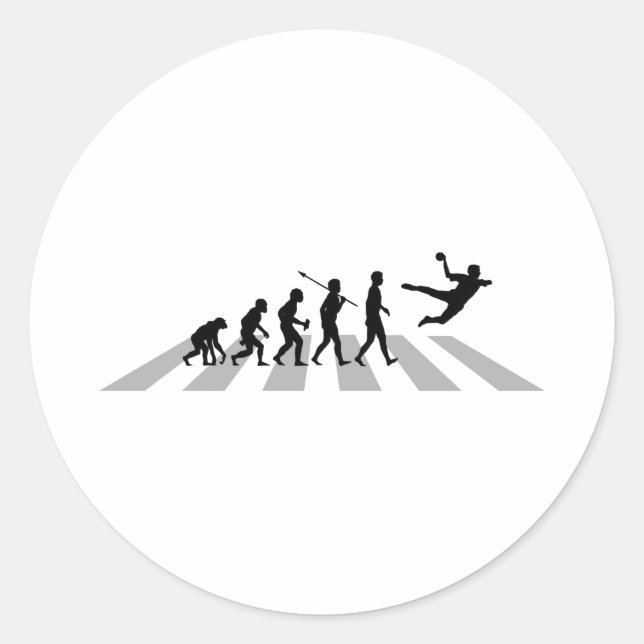 Handboll Runt Klistermärke (Framsida)