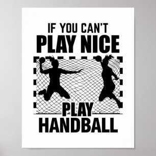 Handbollare Handball Player Trainer Gift Poster