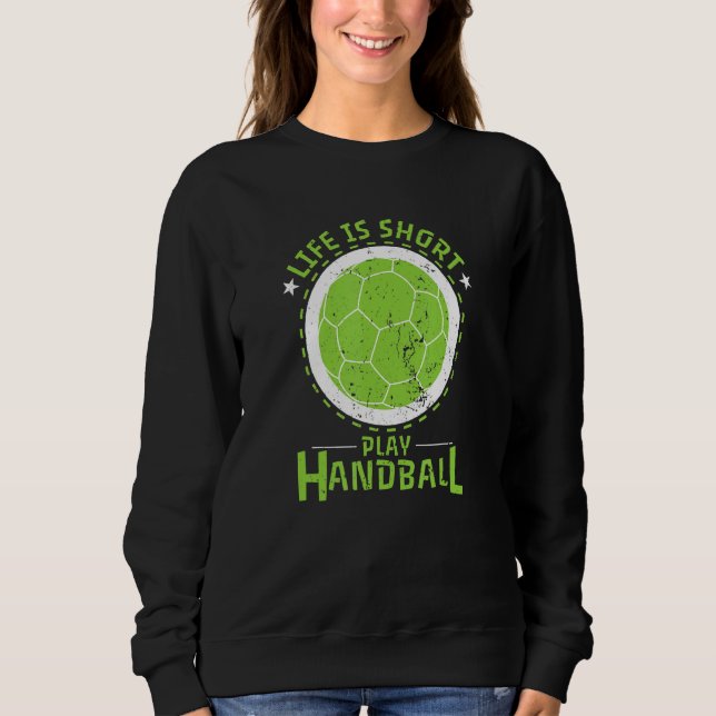 Handbollens livslängd är Kort T Shirt (Framsida)