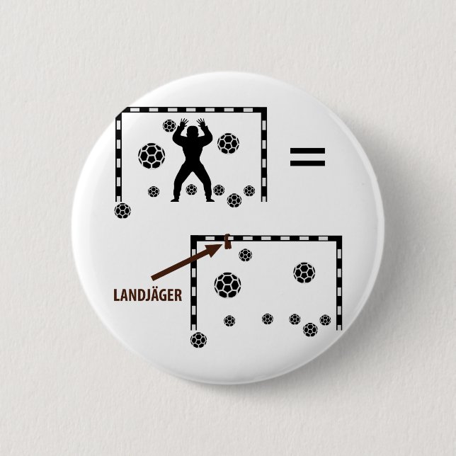 HandbollLandjäger Torwart symbol Knapp (Framsida)