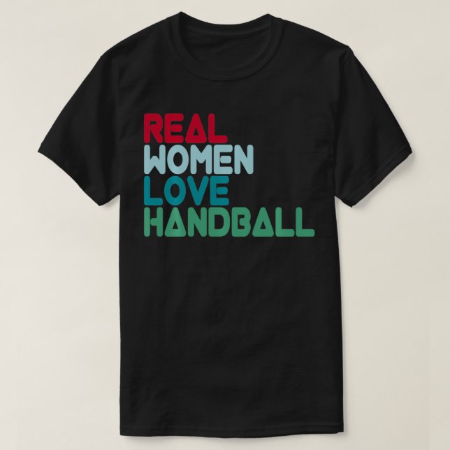 Handbollshandboll för handboll som säger handbolls t shirt (Design framsida)
