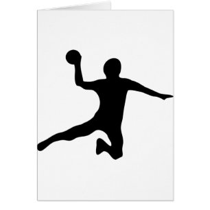 handbollspielerdodgeball hälsningskort