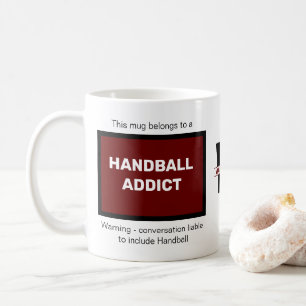 Handbollsrådgivare Lägg till ditt namn Monogram - Kaffemugg