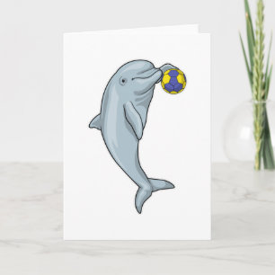 Handbollsspelare Handboll Delfin Kort
