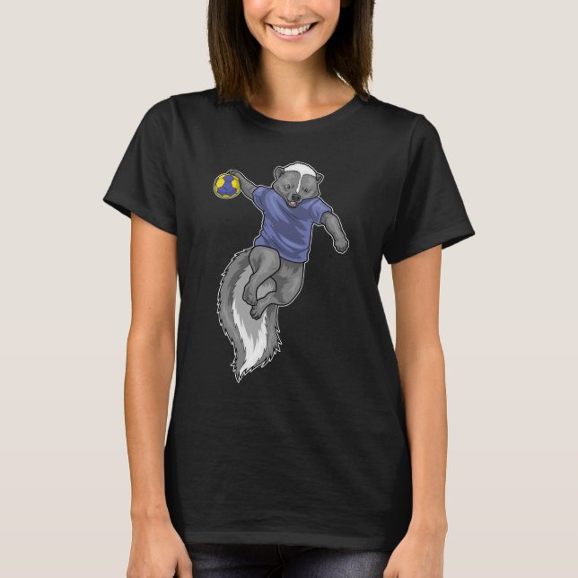Handbollsspelare Handboll Stinkande T Shirt (Framsida)