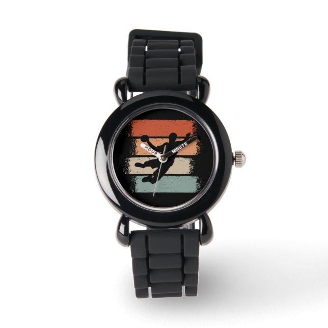 Handbollsspelare Retro Armbandsur (Framsida)