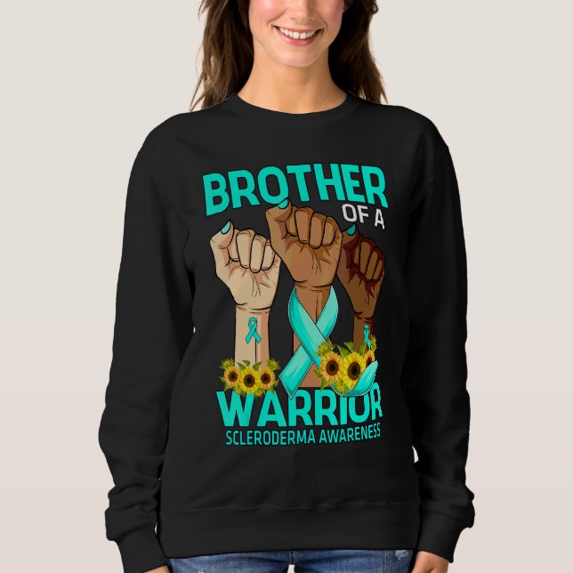 Handbroder till Warrior Scleroderma Awareness Su T Shirt (Framsida)