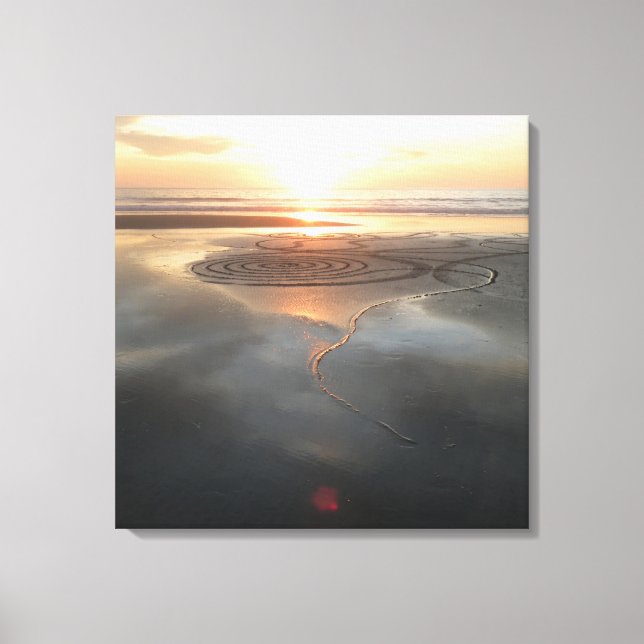 Handcirkelarbetsyta nr 1 canvastryck (Framsida)