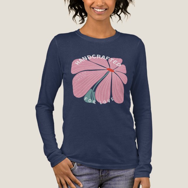 Handcrafted For Love T-Shirt Tri-Blend Shirt (Framsida)