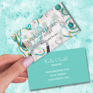 Handcrawlad judielry Designer Visitkort