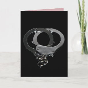 HANDCUFFS KINKY fru make KÄRLEK CARDS Kort