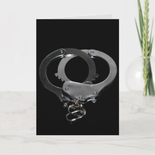 HANDCUFFS OBEY DADDY KINKY ROMANTIK GREETING CARDS KORT