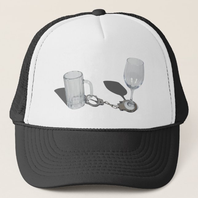 HandcuffsBeerSteinWineGlass112611 Truckerkeps (Framsida)