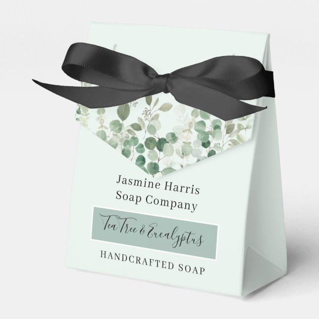 Handdesignad soap för tea Träd & eukalyptus Presentaskar (Framsidan Sidan)