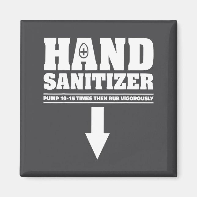 Handdesinfektionsmedel Pumpa 10 15 Gånger Gnid Kra Magnet (Framsidan)